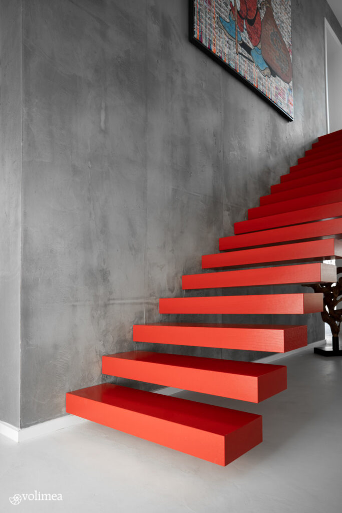 Wand- und Bodengestaltung im Wohnbereich in Betonoptik